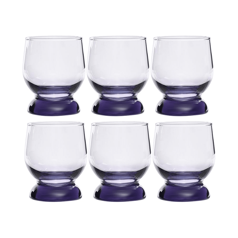 Pasabahce - Aquatic Tumbler Glass set 6 Pieces - 220ml - Purple - Glas