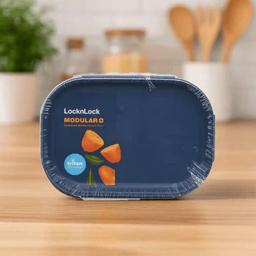 Lock & Lock Bisfree Modular Plus Rectangular Container 260 ml Navy