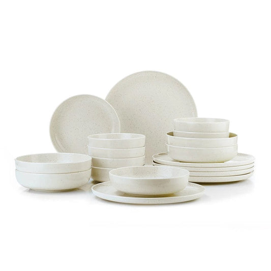 Kutahya -Daily-use Dinner Set 24 Pieces - Porcelain - Beige