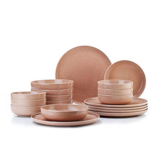 Kutahya - Daily-use Dinner Set 24 Pieces - Porcelain - Pink