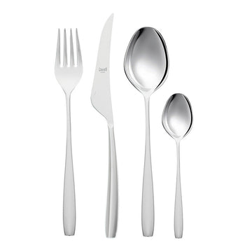 Mepra Daily use Set 24 Pcs - Stainless Steel - Silver - Wooden Box - 100002017