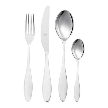 Mepra Daily use Set 24 Pcs - Stainless Steel - Silver - Wooden Box - 100002040