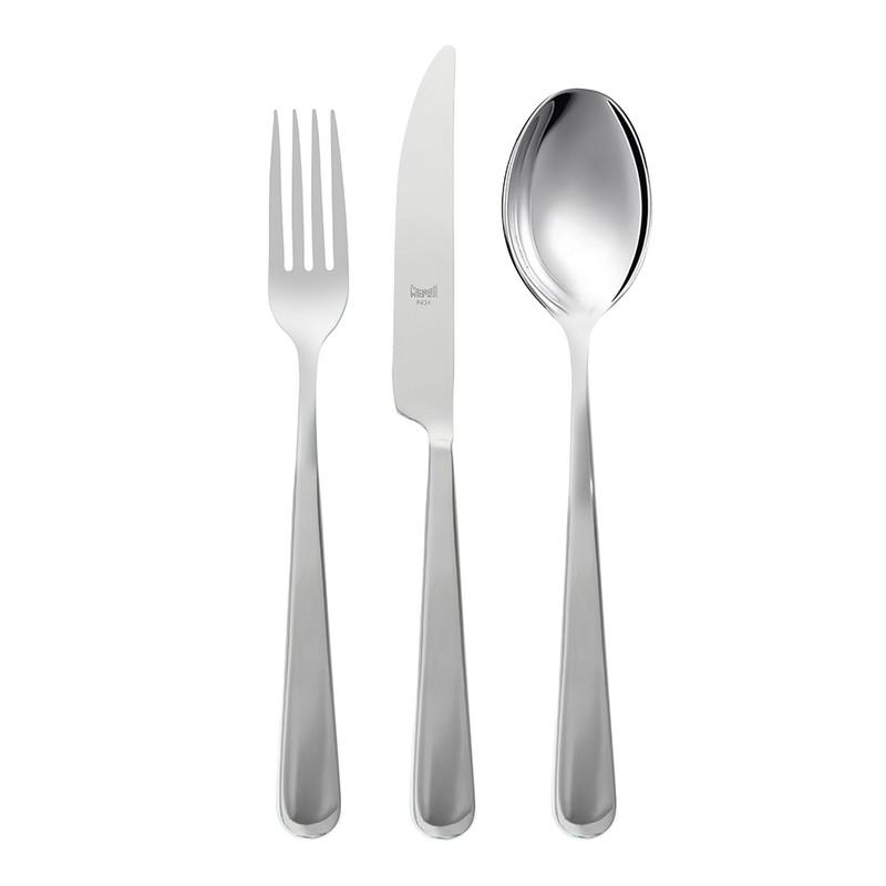 Mepra Daily use Set 3 Pcs - Stainless Steel - Silver - Wooden Box - 100002055
