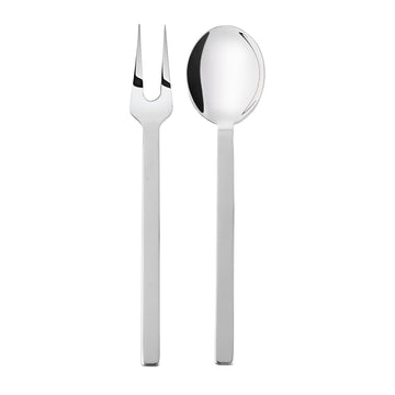 Mepra - Serving Spoon & Fork Set 2 Pieces - Stainless Steel