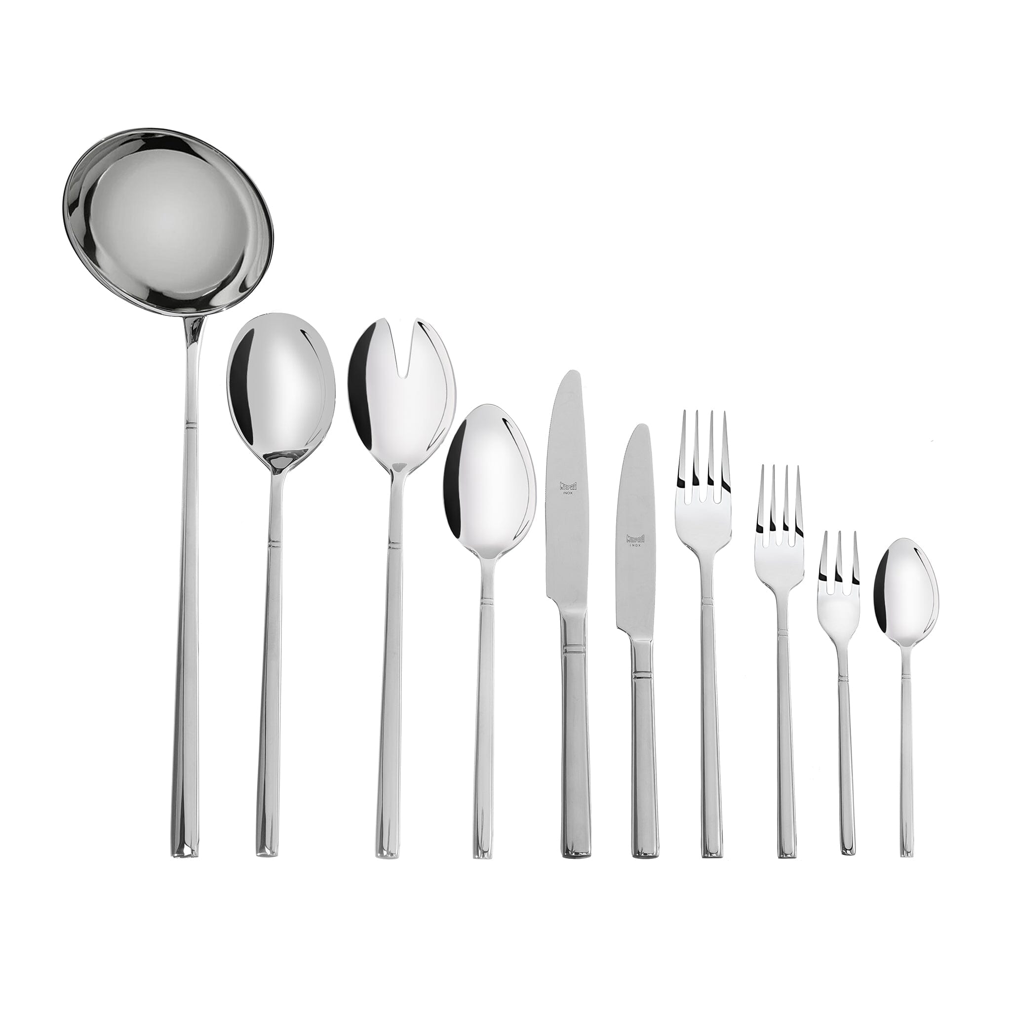 Mepra Cutlery Set 87 Pieces Stainless Steel Silver Wooden Box
