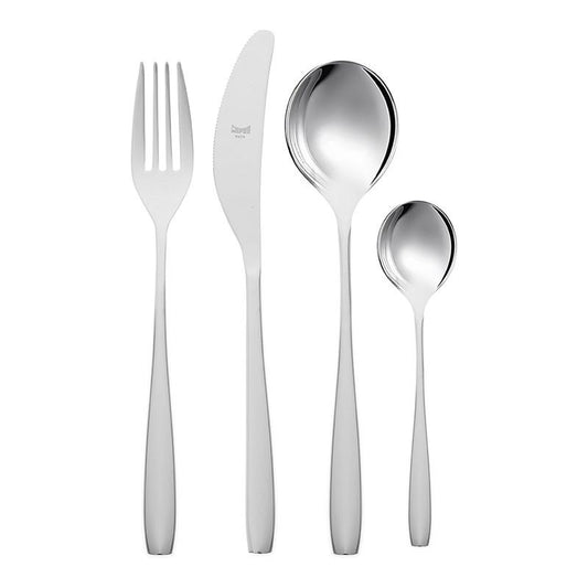 Mepra Daily use Set 24 Pcs - Stainless Steel - Silver - Wooden Box - 100002015