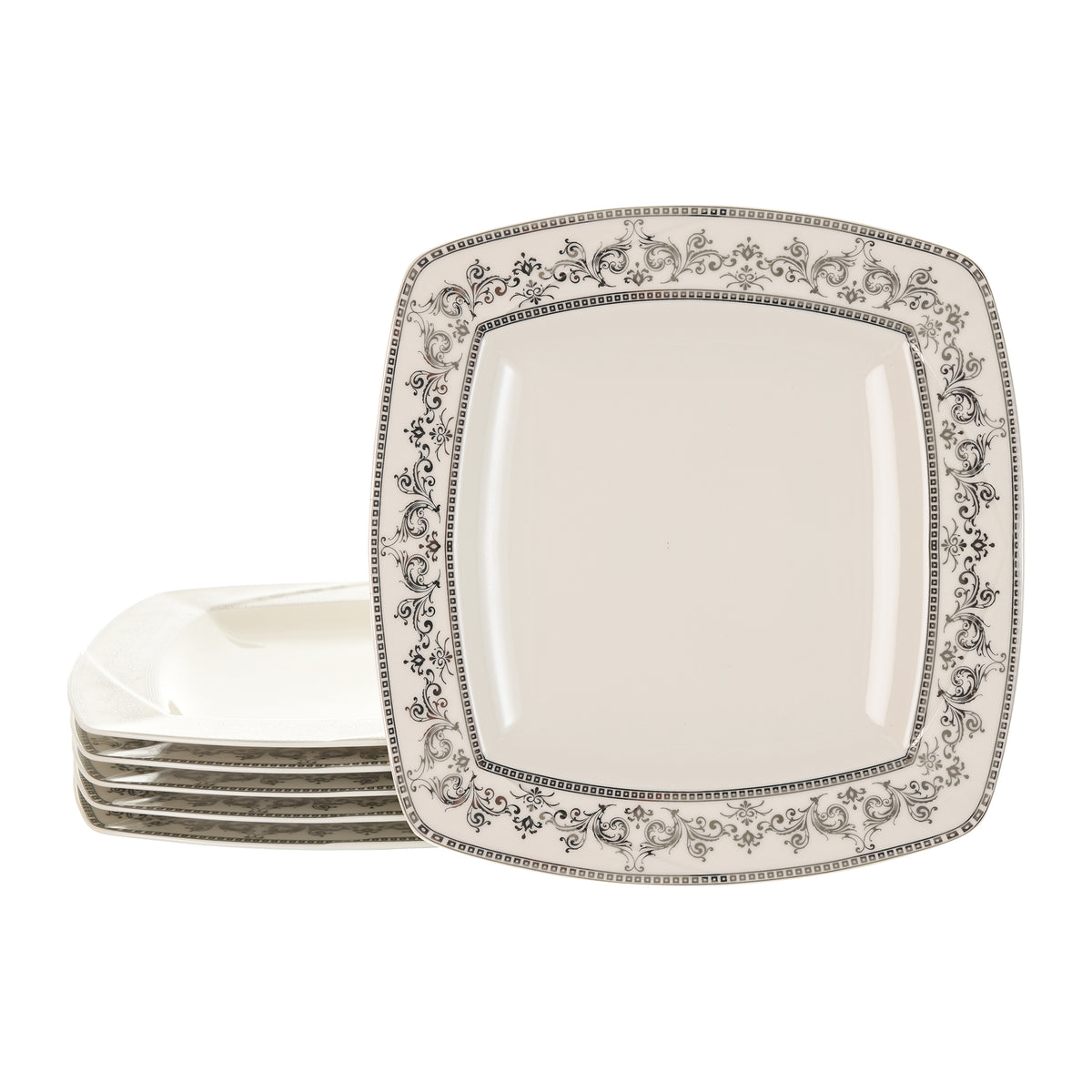 RAK Dinner Set 69 Pieces Porcelain Silver 130001214 Sheffield