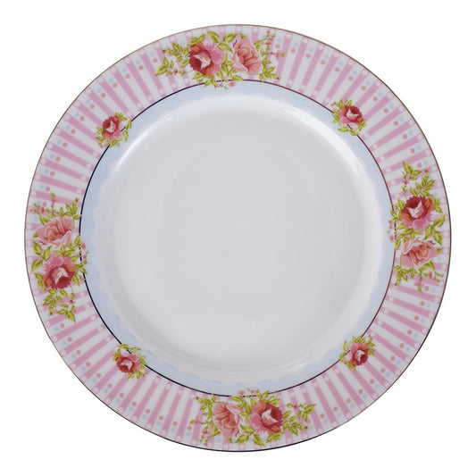 Dubai Porcelain - Daily Use Dinner Set 38 Pieces - Porcelain - Floral Design & Pink - 130003071