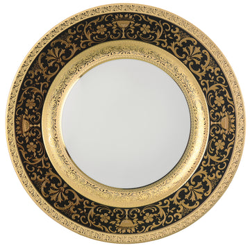 Falkenporzellan - Dinner Set 112 Pieces - Porcelain - Black & Gold