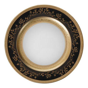 Falkenporzellan Dinner Set 112pcs - Porcelain - Black & Gold - 13000310