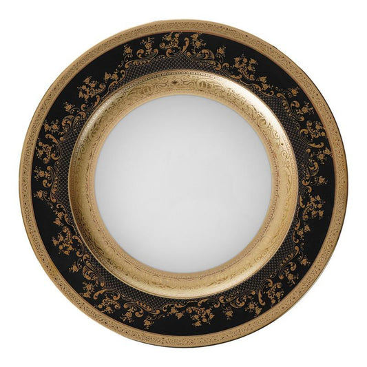 Falkenporzellan Dinner Set 112pcs - Porcelain - Black & Gold - 13000310