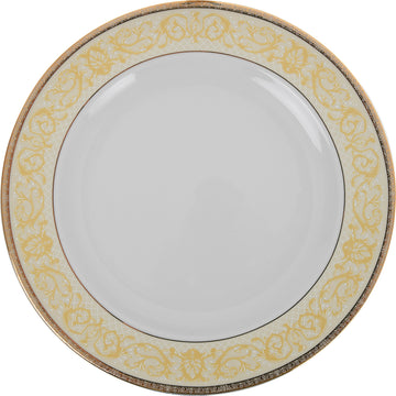 Falkenporzellan - Dinner Set 112 Pieces - Porcelain - Yellow & Gold
