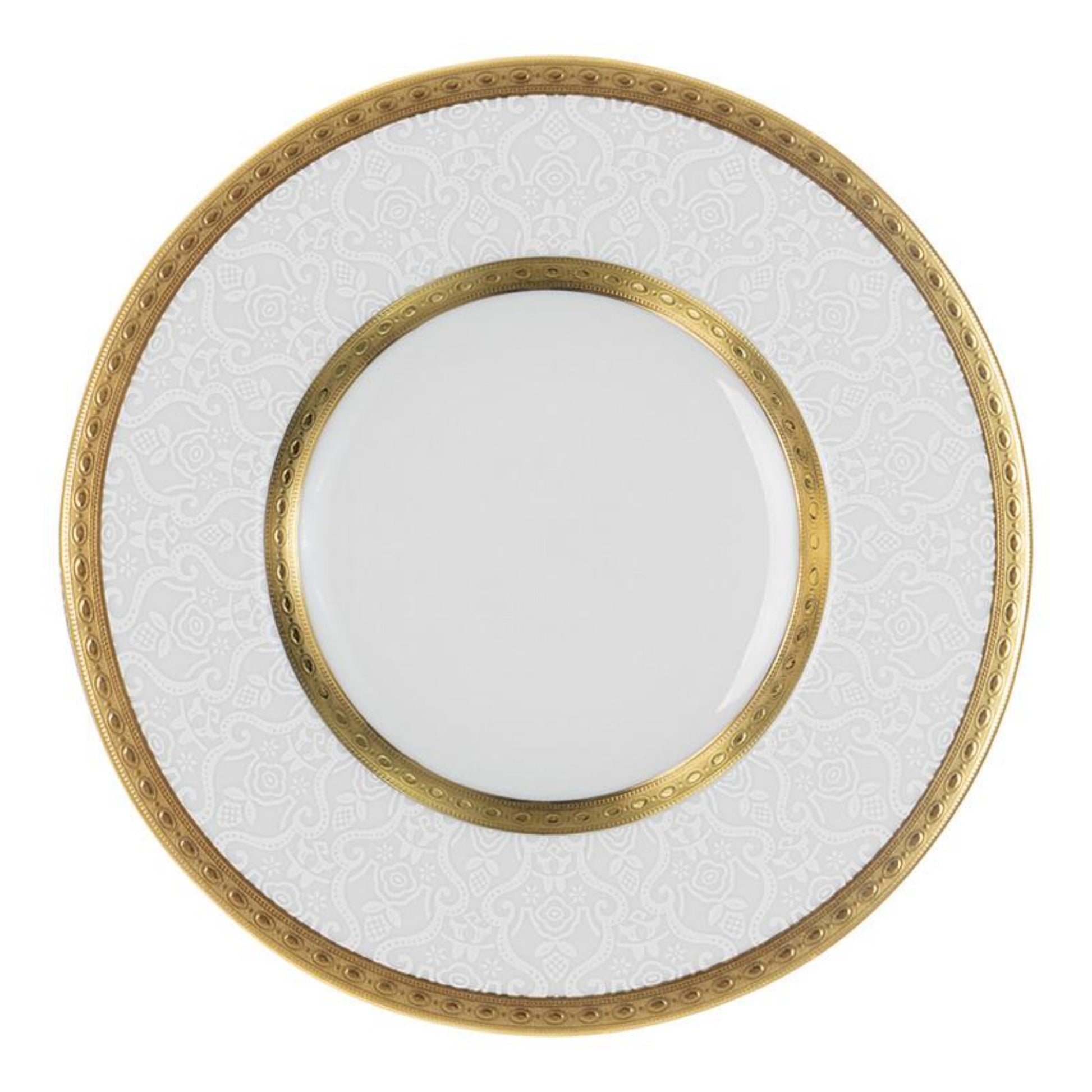 Falkenporzellan Dinner Set 112pcs - Porcelain - Gold & White - 130005