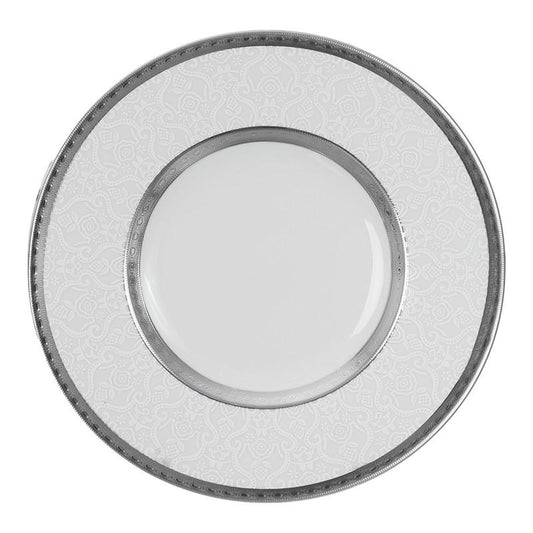 Falkenporzellan Dinner Set 112pcs - Porcelain - Silver & White - 130006