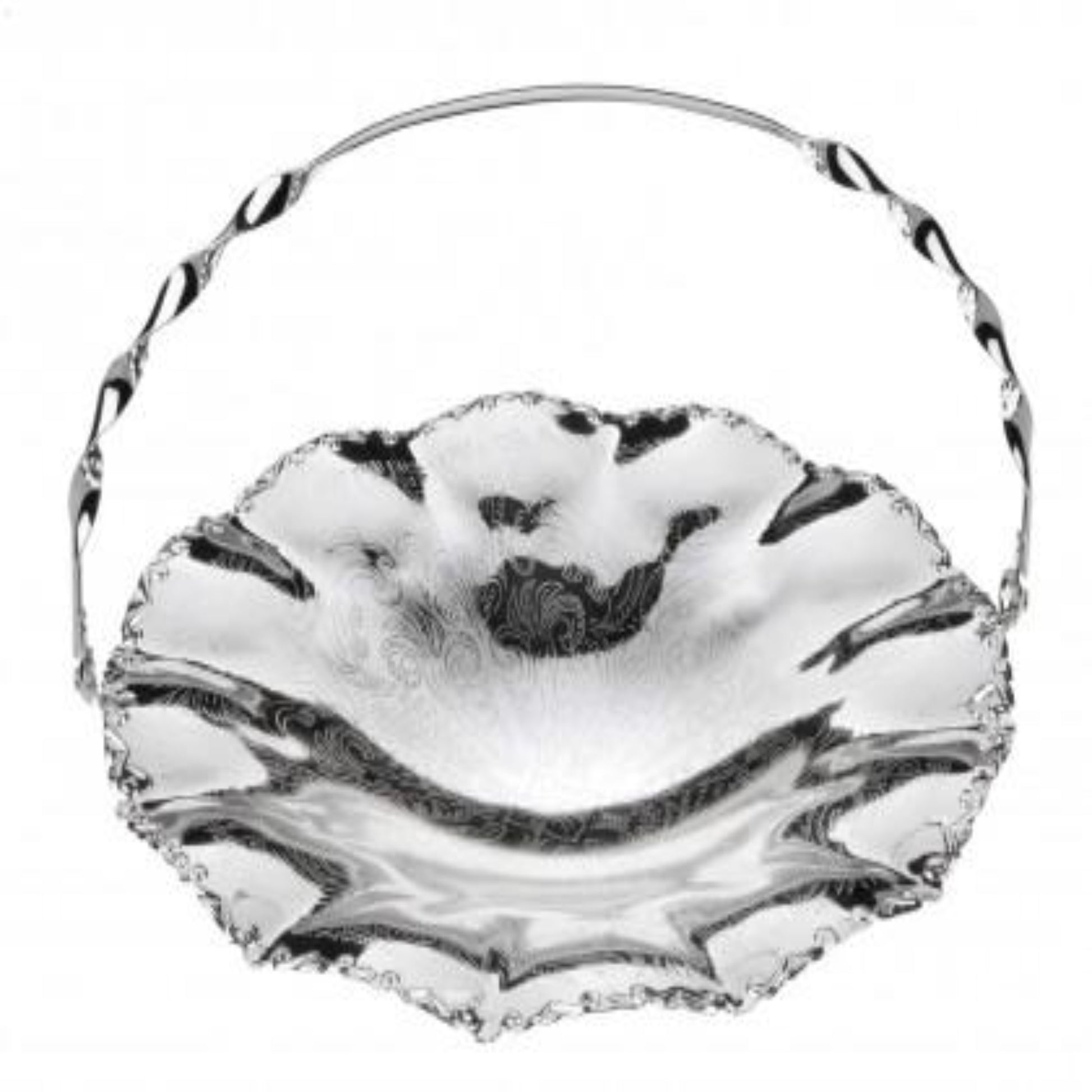 Queen Anne Wavy Edge Dish - Silver Plated Metal - 23 cm - 26000414