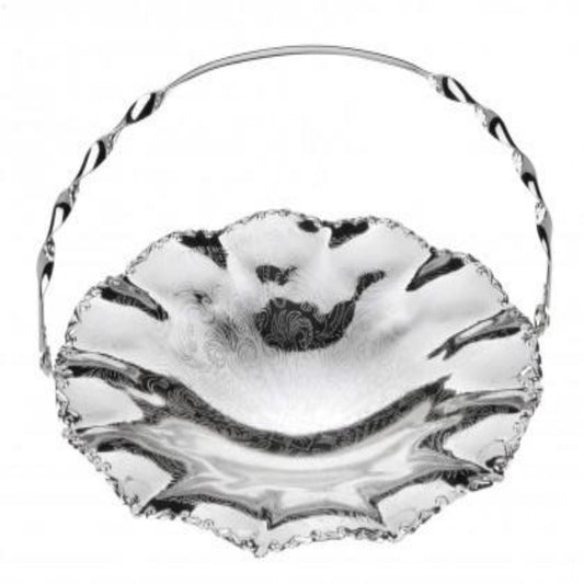Queen Anne Wavy Edge Dish - Silver Plated Metal - 23 cm - 26000414
