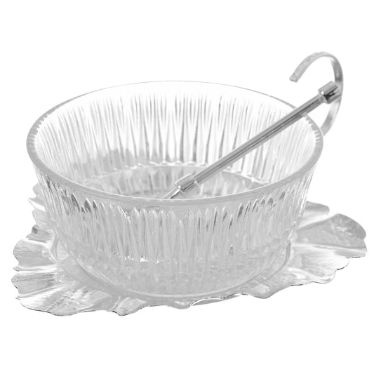 Queen Anne - Leaf Bowl Set With Spoon - 6 Pieces - 17.5x14.5cm