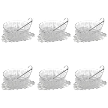 Queen Anne - Leaf Bowl Set With Spoon - 6 Pieces - 17.5 x 14.5 cm - 26000422