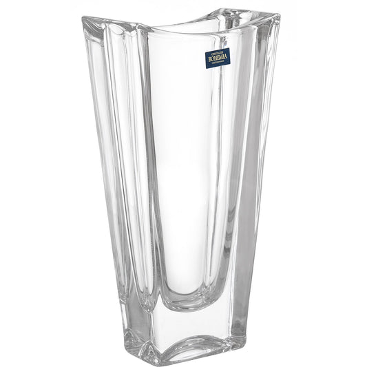 Bohemia Crystal - Okinawa Rectangular Crystal Vase - 25.5cm