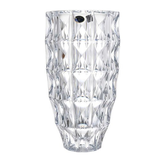 Bohemia Crystal - Diamond Round Crystal Vase - 28cm