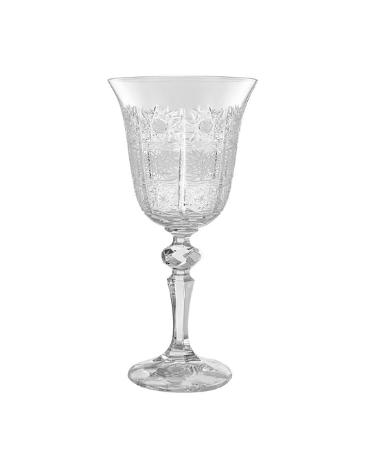 Bohemia Crystal - Goblet Glass Set 6 Pieces - 220ml - Crystal