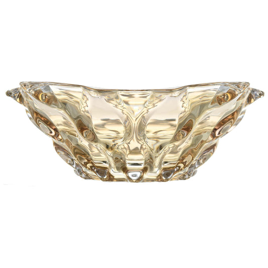 Bohemia Crystal - Crystal Plate - Gold - 25x25cm - Crystal