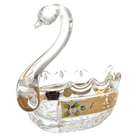 Bohemia Crystal - Crystal Goose - Gold - 16.5cm- 270004309