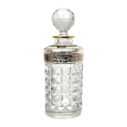 Bohemia Crystal - Diamond Drink Set 7 Pieces - Gold & Silver