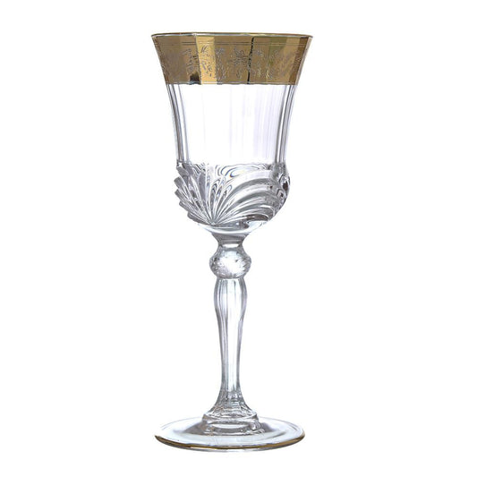 RCR Italy - Goblet Glass Set 6 Pieces - Gold - 220ml - 380003048