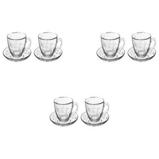 Pasabahce - Tea Set 6 Pieces - Silver- 39000725