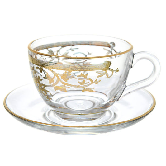 Pasabahce - Tea Set 6 Pieces - Gold