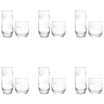 Pasabahce - Highball & Tumbler Glass Set 12 Pieces - 290ml & 250ml