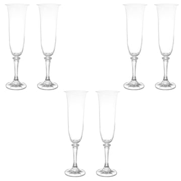Bohemia Crystal - Flute Glass Set 6 Pieces - 150ml
