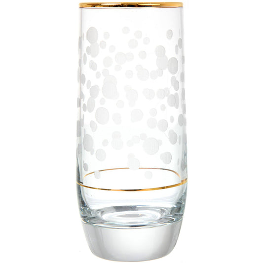 Pasabahce - Highball & Tumbler Glass Set 12 Pieces - Gold - 290ml & 250ml