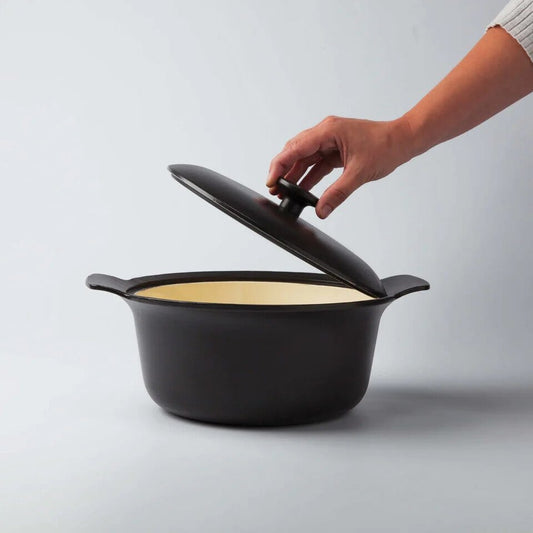 BergHOFF - Ron Black Stockpot with Cover 24cm - Cast Iron