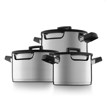 BergHOFF - Cookware Set 6 Pieces with Stay Cool Handles - Stainless Steel