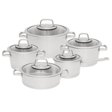 BergHOFF - Cookware Set 10 Pieces - Stainless Steel