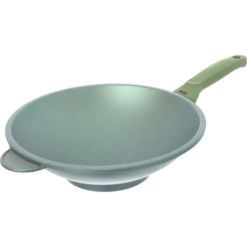 Risoli - Dr. Green Wok - Green - Die Cast Aluminum - 30cm