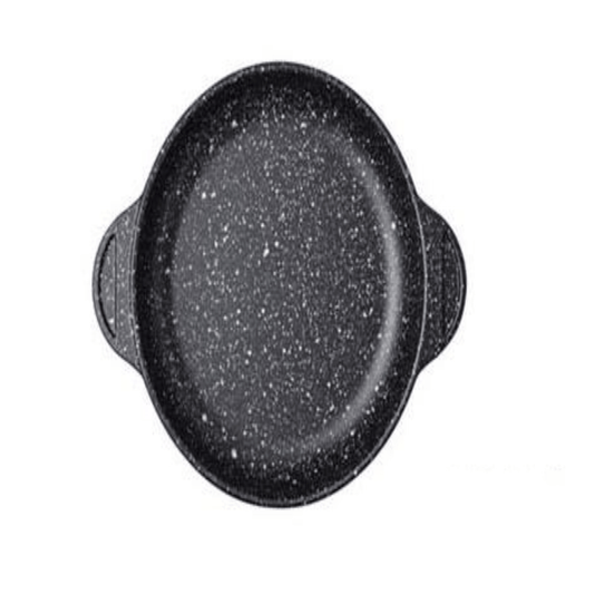 Risoli - Granito Egg Pan with Handles Black - Die Cast Aluminum - 14cm