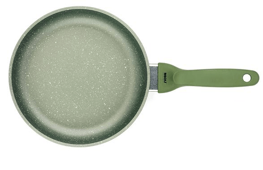 Risoli - Dr.Green Frypan with Handle - Green - Die Cast Aluminum - 24cm
