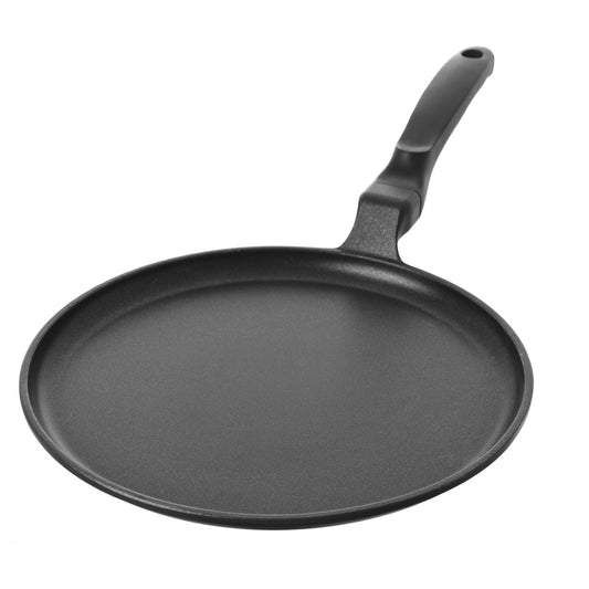 Risoli - Granito Crepiere with Black BK Handle - Black - Die Cast Aluminum - 28cm