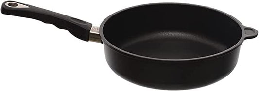 AMT - Frypan with Black Handle - Black - Cast Aluminum - 26cm