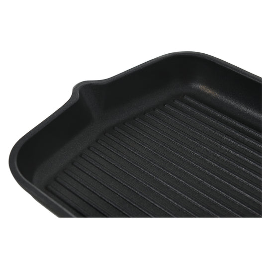 Risoli - Grill With Wood Folding Handle - 36cm - Die Cast Aluminum