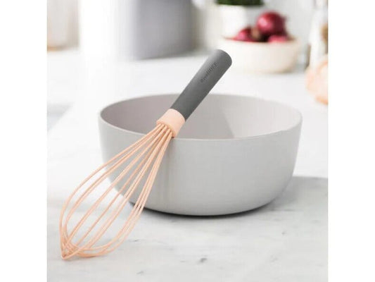 BergHOFF - Leo Silicone Whisk - 28cm - Grey & Pink