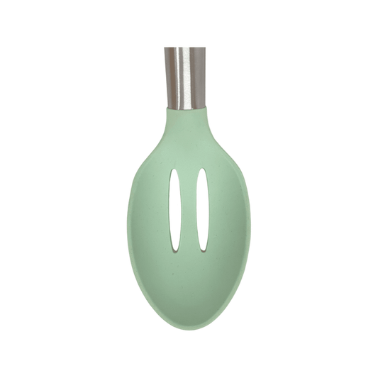CasaSunco - Silicone Kitchen Skimmer Spoon - Green - 35x8cm