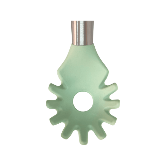 CasaSunco - Silicone Spaghetti Serving Spoon - Green - 35x8cm
