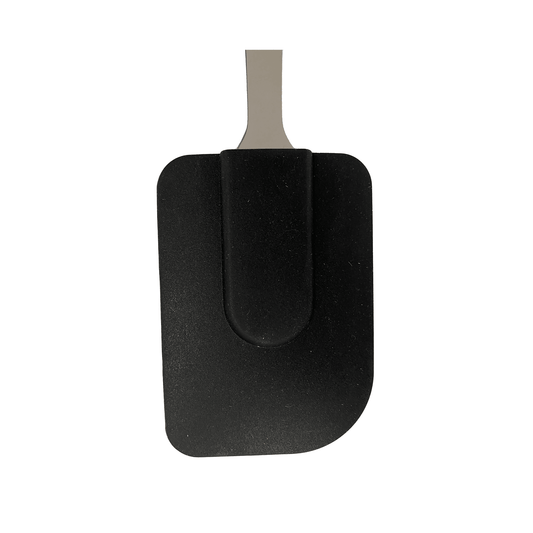 Tessie & Jessie - Silicone Kitchen Spatula With Stainless Steel Handle - Black - 25x4cm - 520008068
