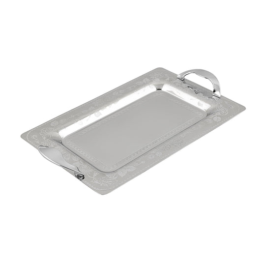 Elegant Gioiel - Rectangular Tray Set with Handles 3 Pieces - Stainless Steel 18/10 - 75000205
