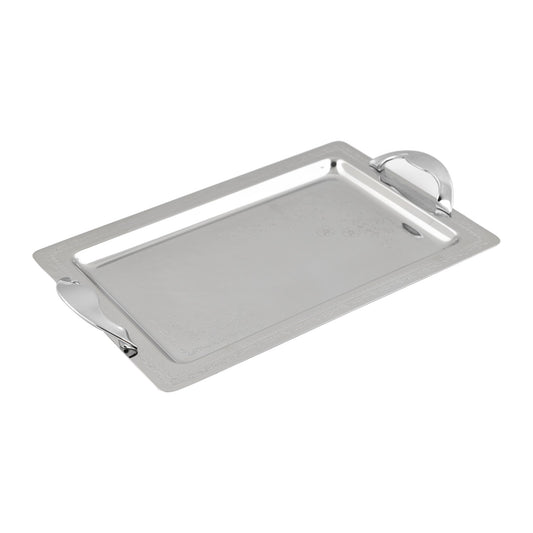 Elegant Gioiel - Rectangular Tray Set with Handles 3 Pieces - Stainless Steel 18/10