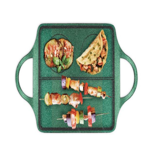 Risoli - Dr Green Barbecue Grill - 40x24cm - Green - Die Cast Aluminum